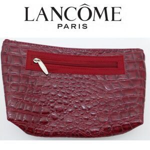NWOT - Lancome Red "Pebble" Cosmetic Travel Bag